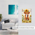 HTSAHKV 3 5 Inch Sunflower Highland Cow Wall Plate Light Switch Cover Single Gang Outlet Faceplate Print Plate Cover X