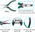 5PCS Upholstery Tools Kit - Dual Head Soft Rubber Mallet, Nail Tack Remover Tool & Pliers for Furniture Craft Projects