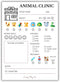 Lucky Play Co. Veterinarian Play Notepad for Kids Pretend Vet Animal Clinic Imaginative Role-Play Playtime