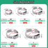 Twidec/48PCS 3/8",1/2",3/4",5/8",1" PEX Cinch Clamps Kit 5 size,Stainless Steel Pex Crimp Rings,Single Ear Hose Clamps For Pex Pipe Fitting Connections N-058-48PCS