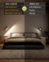 Bedroom,Dimmable DetarZinLED Wall Lights Battery Operated Wooden,Magnetic Wall Sconces Rechargeable,Adhesive Wall