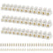 12 Position Dual Row Terminal Block Set, 7 Pieces Electrical Barrier Wire Connector Block, 10A 380V