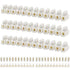 12 Position Dual Row Terminal Block Set, 7 Pieces Electrical Barrier Wire Connector Block, 10A 380V
