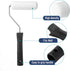 4 Inch Set, 8 1x 1x 1x 5X Bates- Foam Paint Roller pcs, Small Paint Roller Kit, Black Plastic Paint Tray, Tray Liner