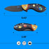 G10 G10 JIN Starry Kids Knife, Fidget Toy Knives, Dull Blade, Folding EDC, DIY Kit, Safe for Child, Handle with Solar