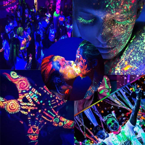 YGS-Tech 60 Watts Super Bright UV Black Light LED Strip, 16.4FT/5M, 300 LEDs, 395nm-405nm, Non-Waterproof with Power