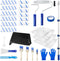 MAXWAVE Paint Roller Kit with Extension Pole, 34 Piece Set, 4" and 9"