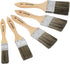 Double Thick Chip Paint Brush Set: Wood Stain Brushes for Painting Walls, 5 Pack Assorted Sizes