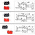Micro Limit Switch Assortment Kit, Swpeet 24Pcs Long Hinge Roller Momentary Cherry Push Button SPDT Snap Action Perfect