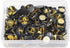 VAPKER 200 PCS Black Plastic Round Head Thumb Tacks