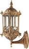 WXLTSGM Retro Outdoor Wall Light, Antique Brass Lanterns Glass Sconce, Rustic Wall Sconce