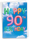 The Best Card Company - 90th Happy Birthday Card Milestone - Fun Greeting for 90 Years Old Birthdays