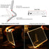 LED Note Board with Colors - Acrylic Dry Erase Board with Light, Glowing Message Marker Board for Kids with Stand