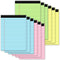 Legal Pads, 12 Pack, 8.5" x 11", Colored Lined Paper, 30 Sheets/Pad, Wide Ruled Notebook