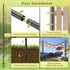 Voxelure 2 Pack 10Ft String Light Poles for Outside, Adjustable Outdoor Light Poles for String Lights, Outdoor Lighting