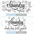 Zonon Bubble Quote Stickers Laundry Room Sign Decals, Wash Dry Fold Repeat Wall Signs, Funny Home Decorations (19.7 x
