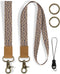 Lanyard for Keys for Women, Cute Wrist Strap Key Chain & Neck Lanyards for ID Badges, Best for Travel, School, Coach