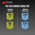 3M PRPD-60 4 2-7/8 1/2 54 Count Safety Sanding Sponge in L x in W in T Black