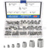 Glarks 200Pcs Assortment Kit, Wire Inserts Screws Sleeve, 304 Stainless Steel Metric M3 M4 M5 M6 M8 M10 M12 for