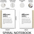 Difference Maker Spiral Journal Notebook 5.5×8.3, 160 Pages, Employee Appreciation Gifts, Difference Maker Notebooks