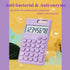 Basic Calculator, Cute Pocket Size Mini Desktop Calculators for School, Office, Home (Purple)