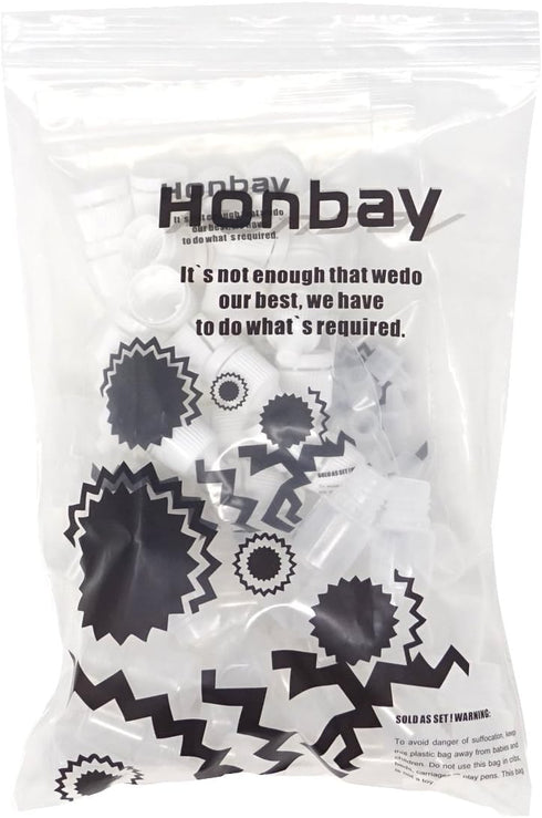 Honbay 30PCS 2ML Plastic Empty Dropper Bottles - Squeezable Eye Liquid Containers with Screw Cap