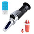 Brix Refractometer with ATC, Handheld Brix Meter Hydrometer 0-32%, Portable Tester for Measuring Sugar Content