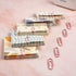 97 Set, PCS Office Supplies for Women, Paper Clips, Binder Clips and Push Pins Paperclips Thumb Tacks School and Home