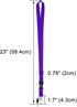 Wisdompro Office Lanyard, 5pcs 23 inch Polyester Neck Strap with Detachable Buckle for Phones, Purple