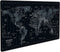 JIALONG Large Gaming Mouse Pad - Extended Desk Mat with Personalized Design, 35.4 x 15.7 inches, Black World Map