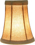 Aspen Creative 30012-2A, 2-1/2" 4" 5" Set 2 Bell Clip-On Chandelier Lamp Shade, Butter Crme, Top x Bottom x Slant