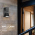 Tyenaza Wall Lamp, Outdoor Wall Light Plastic Housings Dual Head Exterior Wall Lamp with Up and Down Sconces for Porch
