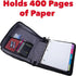 Case-it Universal Zipper Binder, 2 Inch O-Rings, Padded Pocket for 13 Inch Laptop/Tablet, Fire Engine Red LT-007