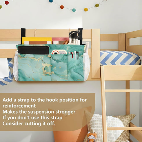 Amooorous Bedside Caddy Storage Organizer Table Cabinet Storage Organizer for Water Bottles, Magazines, Phone, Glasses