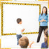 Capoda 24 Pcs Rustic Farmhouse White Wood Magnetic Borders for Classroom Whiteboard Summer Sunflower Trim Decorations