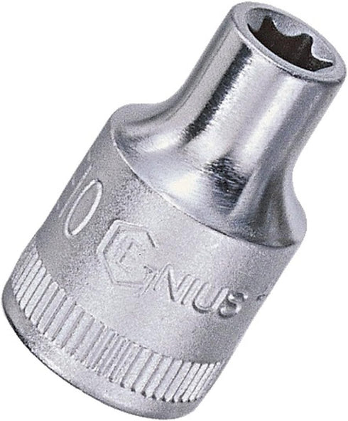 Genius Tools 3/8" Dr. E-12 E-Star Hand Socket - 353512 by GENIUS TOOLS