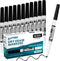 Dry Erase Markers Fine Tip, 12 Count Black Whiteboard Markers for Kids and School Supplies