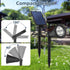 6000K, 9.8ft IP65 2 Pack T-SUNUS Christmas Solar Powered LED Spot Light White Separated Panel with Cable Waterproof