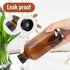 STARSIDE 12 Pack 8 oz Amber Glass Bottles with Lids, 240ml Round Boston Bottles for Essential Oils, Juices