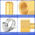 TAILONZ PNEUMATIC 1/4 Inch Barb x 1/4 Inch NPT Brass Female Hose Fitting Connector (Pack of 10)