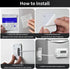 Upgraded Fridge Lock, Combination Refrigerator Lock for Child Safety, Freezer Lock with Code, White