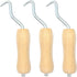 Rebar Twister with Wooden Handle - Concrete Iron Wire Tie Twister Tool for Fence Twisting, 3 Pack