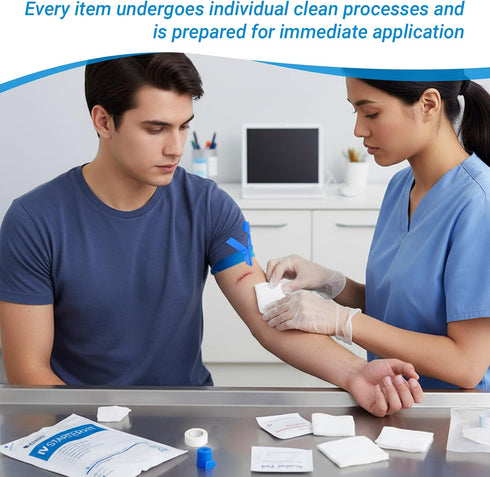 SetSchool Care50 Pack Intrveous Starter Kit with GaueSwabTapeComplete Practice Training & Clinic