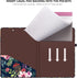 Hongri Clipboard Folio with Refillable Notepad & Storage Pocket, Cute Spring Flower Pattern, 12.8" x 9.2"