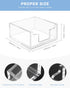 Clear Acrylic Sticky Note Holder, Notepad Storage Dispenser for 3 x 3 Inches Sticky Notes, Desk Organizer