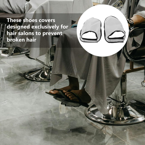 Portable Barber Shoe Covers - Haircut Protectors for Salon Use