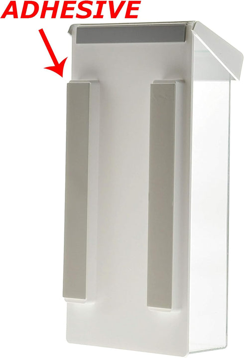 Marketing Holders Outdoor Brochure Holder Box Clear with White Lid for 4" x 9" Trifolds
