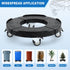 15-19 Inch 4 440lbs W B D WEIBIDA Trash Can Dolly Wheels Adjustable Round Roller with Wheels Drum Cart Heavy Duty Keg