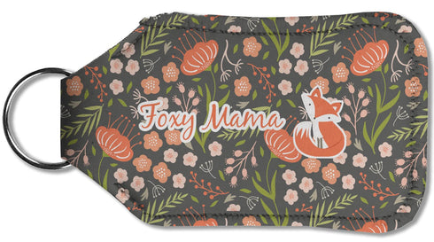 Customizable Foxy Mama Hand Sanitizer Keychain Holder