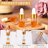 100 Pcs Clear Glass Dropping Bottles Mini Essential Oil Dropper Bottles with Black Cap Tiny Storage Jars for Perfumes